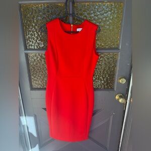 Calvin Klein Vibrant Red Mini Dress